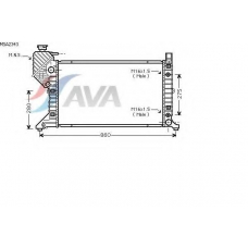 MSA2343 AVA Радиатор, охлаждение двигателя