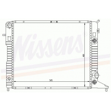 63048 NISSENS Радиатор, охлаждение двигателя