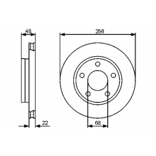 0 986 479 463 BOSCH Тормозной диск