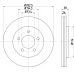 MDC1973 MINTEX Тормозной диск