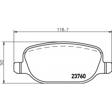 8DB 355 018-771 HELLA PAGID Комплект тормозных колодок, дисковый тормоз