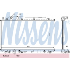 68141 NISSENS Радиатор, охлаждение двигателя
