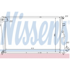 61303 NISSENS Радиатор, охлаждение двигателя