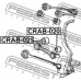CRAB-020 FEBEST Подвеска, рычаг независимой подвески колеса