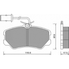 AC622681D AC Delco Комплект тормозных колодок, дисковый тормоз