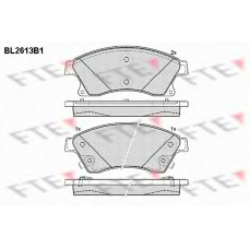 BL2613B1 FTE Комплект тормозных колодок, дисковый тормоз