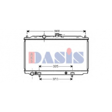 070087N AKS DASIS Радиатор, охлаждение двигателя