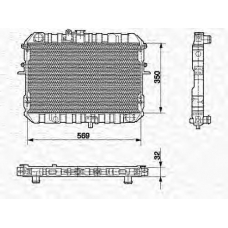 350213517000 MAGNETI MARELLI Радиатор, охлаждение двигателя