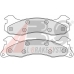 38204 ABS Комплект тормозных колодок, дисковый тормоз