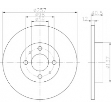 MDC2333 MINTEX Тормозной диск