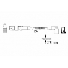 0 986 356 310 BOSCH Комплект проводов зажигания