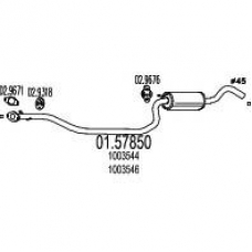 01.57850 MTS Средний глушитель выхлопных газов