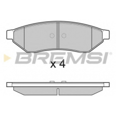 BP3162 BREMSI Комплект тормозных колодок, дисковый тормоз
