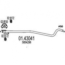 01.43041 MTS Труба выхлопного газа