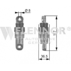 FS99454 FLENNOR Амортизатор, поликлиновой ремень
