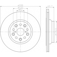 MDC2271R MINTEX Тормозной диск