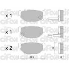 822-499-0 CIFAM Комплект тормозных колодок, дисковый тормоз
