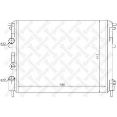 10-25134-SX STELLOX Радиатор, охлаждение двигателя