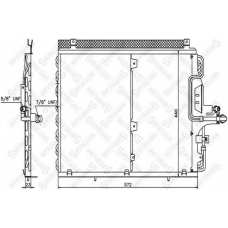 10-45318-SX STELLOX Конденсатор, кондиционер