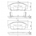 J3604023 NIPPARTS Комплект тормозных колодок, дисковый тормоз