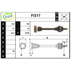 FI317 SERA Приводной вал