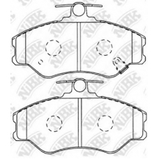 PN0112 NiBK Комплект тормозных колодок, дисковый тормоз