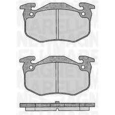 363916060197 MAGNETI MARELLI Комплект тормозных колодок, дисковый тормоз