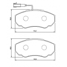 0 986 424 703 BOSCH Комплект тормозных колодок, дисковый тормоз