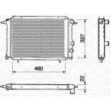 350213358000 MAGNETI MARELLI Радиатор, охлаждение двигателя