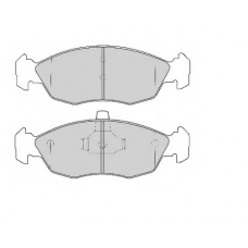 FD6760A NECTO Комплект тормозных колодок, дисковый тормоз