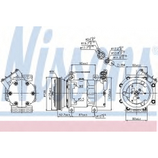 89127 NISSENS Компрессор, кондиционер