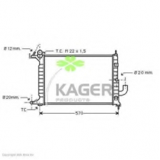 31-0788 KAGER Радиатор, охлаждение двигателя