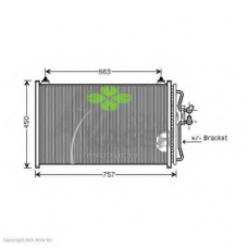 94-6104 KAGER Конденсатор, кондиционер