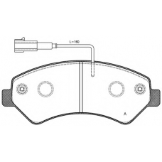 BPA1275.12 OPEN PARTS Комплект тормозных колодок, дисковый тормоз