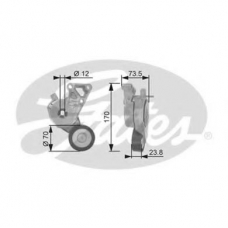 T38148 GATES Натяжной ролик, поликлиновой  ремень