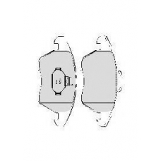 CBP01308 COMLINE Комплект тормозных колодок, дисковый тормоз