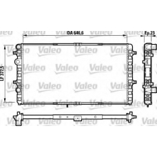 732698 VALEO Радиатор, охлаждение двигателя