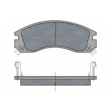 SP 171 PR SCT Комплект тормозных колодок, дисковый тормоз