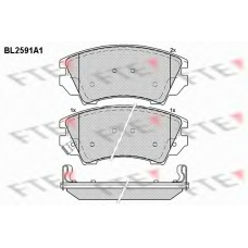BL2591A1 FTE Комплект тормозных колодок, дисковый тормоз