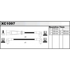 XC1097 QUINTON HAZELL Комплект проводов зажигания