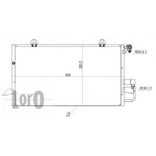 003-016-0003 LORO Конденсатор, кондиционер