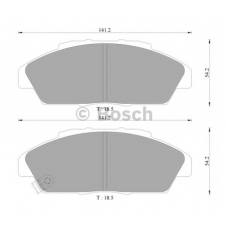 0 986 AB9 120 BOSCH Комплект тормозных колодок, дисковый тормоз