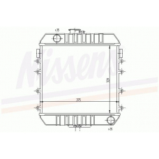 63060 NISSENS Охладитель, охлаждение двигателя