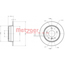 6831.00 METZGER Тормозной диск