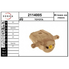 2114005 EAI Тормозной суппорт