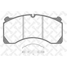85-11422-SX STELLOX Комплект тормозных колодок, дисковый тормоз