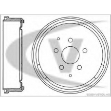 V10-60003 VEMO/VAICO Тормозной барабан