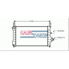 1810401 KUHLER SCHNEIDER Радиатор, охлаждение двигател