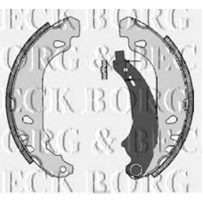 BBS6243 BORG & BECK Комплект тормозных колодок