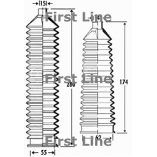 FSG3303 FIRST LINE Пыльник, рулевое управление